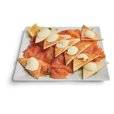 Salmone Affumicato e pane tostato