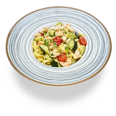 Tagliatelle Gamberi e Zucchine